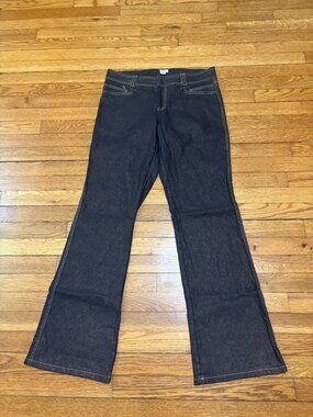 Cache Jeans Women's Size 12 High Rise Sparkly Denim Bootcut Dark Wash